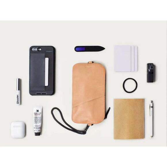 New Moments Unisex Black Crossbody Wristlet Travel Bag Adjustable Strap - Picture 6 of 6